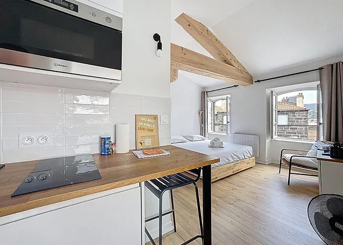 Vue Cathedrale Lumineux & Equipe En Plein Centre Daire Clermont-Ferrand